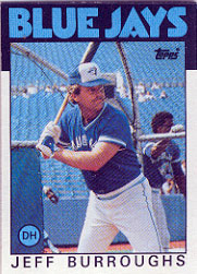 1986 Topps Baseball Cards      168     Jeff Burroughs
